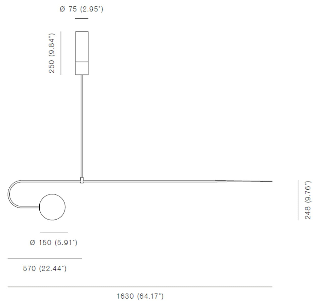 michael anastassiades mobile chandelier 8 sketch