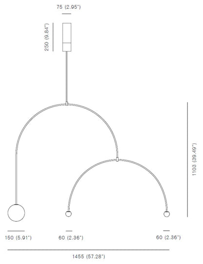 michael anastassiades mobile chandelier 9 sketch