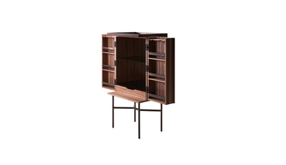 MORE Harri Barschrank schmal hoch | Nussbaum 