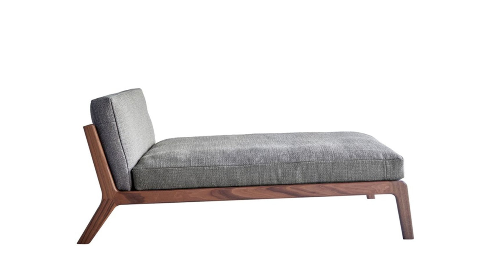 MORE SOVA Chaiselongue | Loop hellgrau