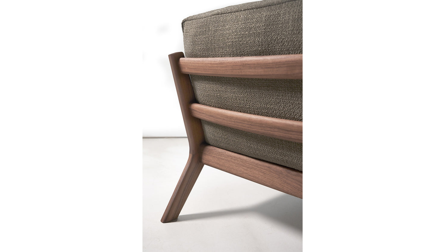 MORE SOVA Chaiselongue | Loop hellgrau