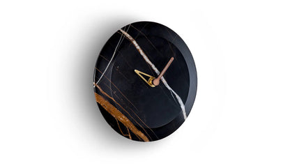 Nomon Bari wall clock | Sahara Noir Marble