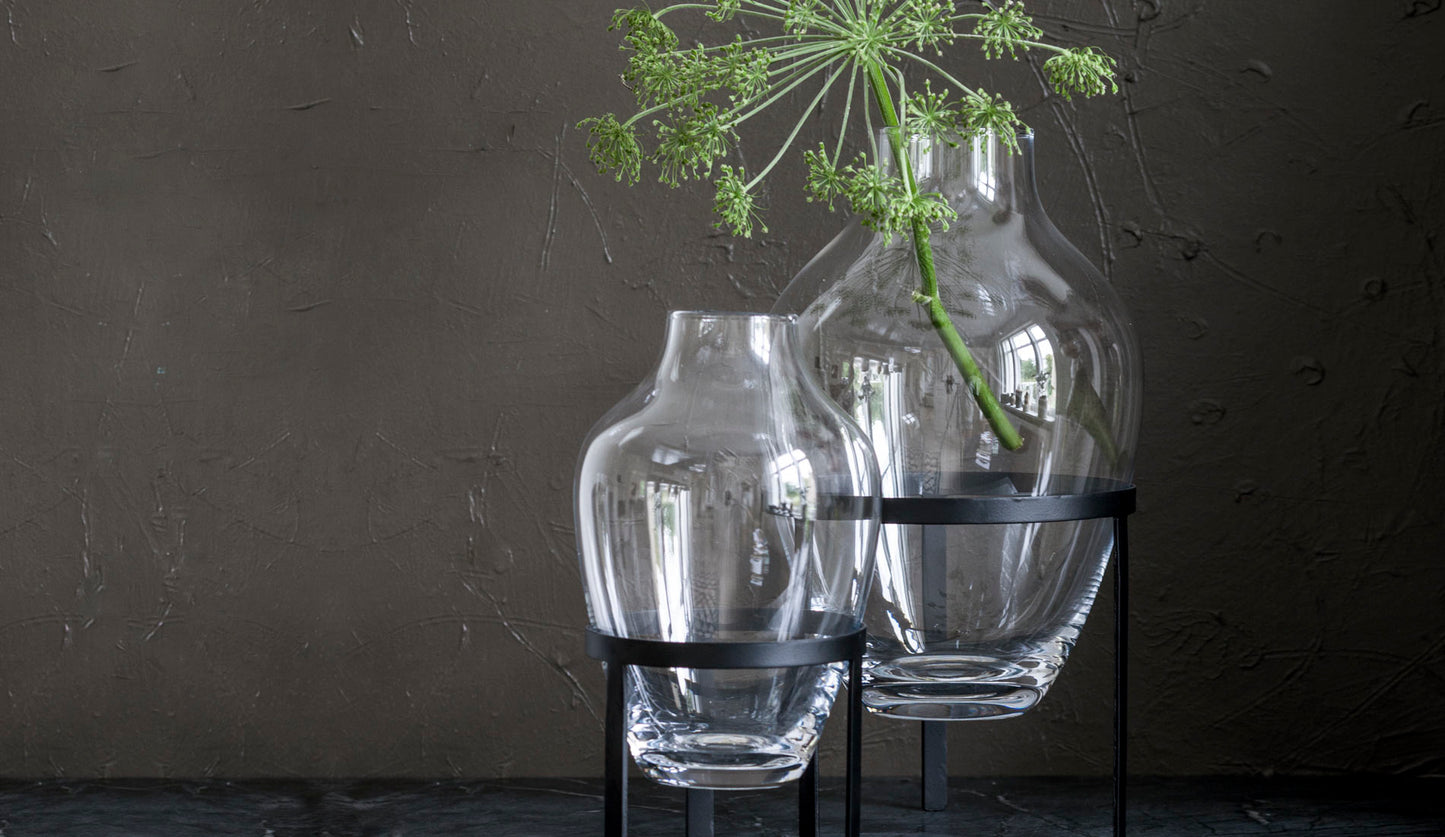 Nordstjerne Adorn Vase | Transparent - Schwarz mood