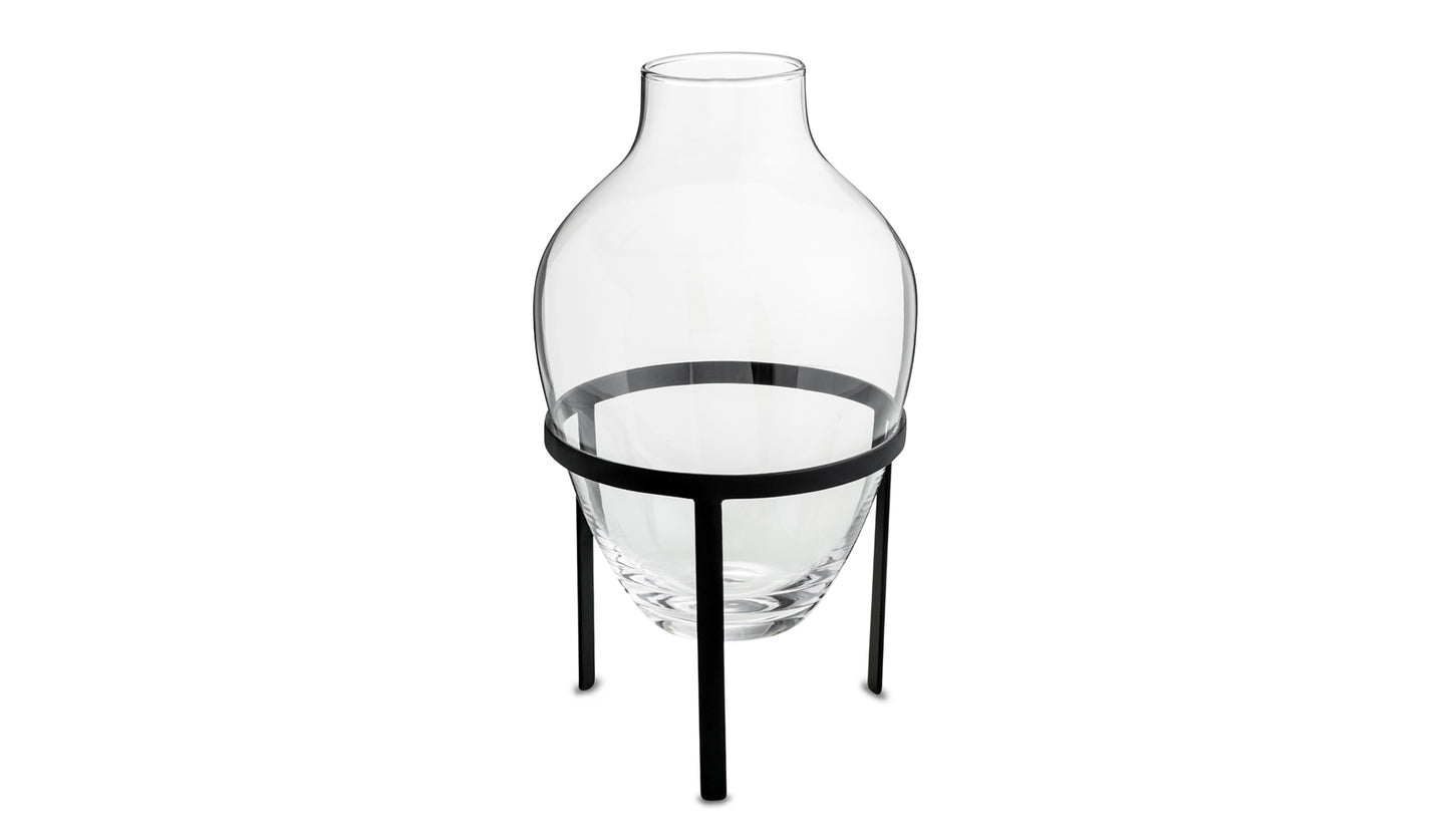 Nordstjerne Adorn Vase | Transparent - Schwarz