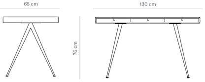 norr11 jfk desk black ash sketch