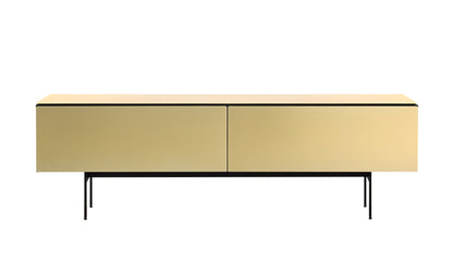 Punt Malmö MLM412 Sideboard | Ebenholzfarben + Full Gold