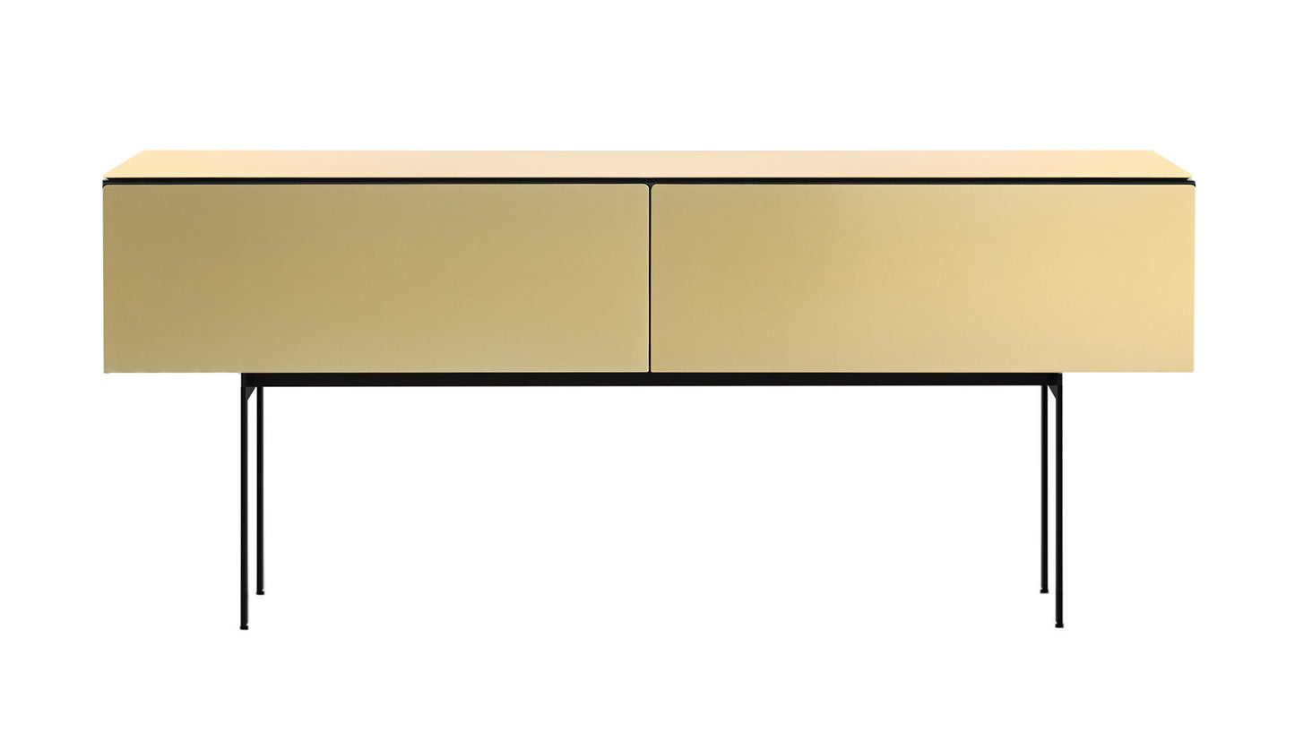 Punt Malmö MLM412 Sideboard | Ebenholzfarben + Full Gold