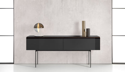 punt malmö mlm412 walnut full black glass group