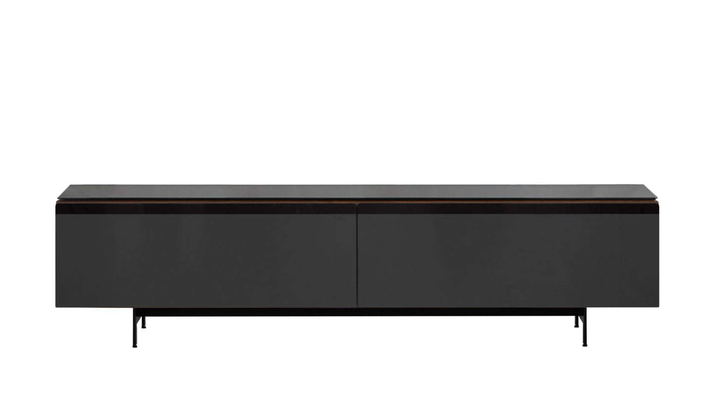 punt malmö mlm412 walnut full black glass h17