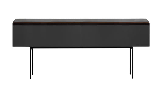 punt malmö mlm412 walnut full black glass h55