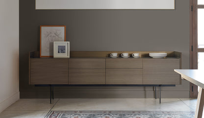 Punt Stockholm STH402 dark grey stained oak bronze group