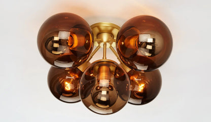 Roll &amp; Hill Modo 5-Globes Ceiling Light