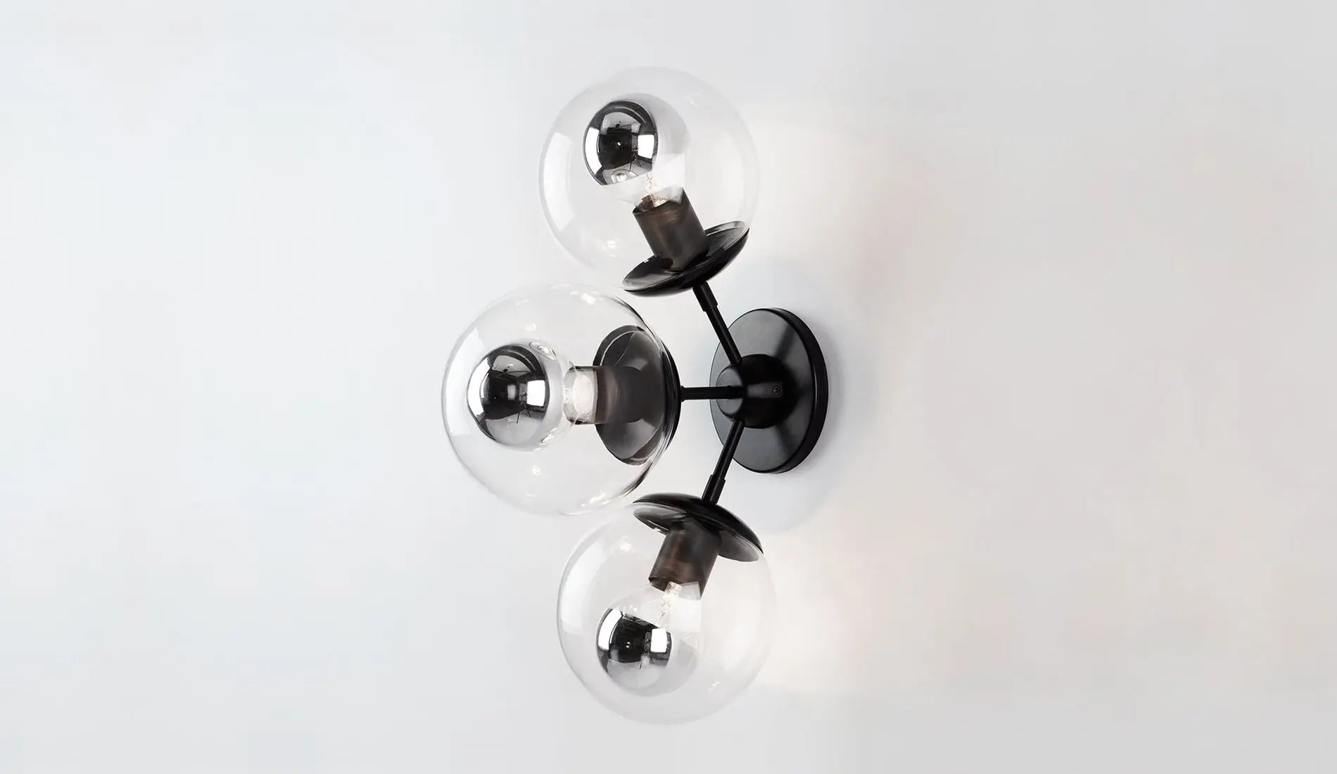 Roll & Hill Modo Sconce 3 Globes 4