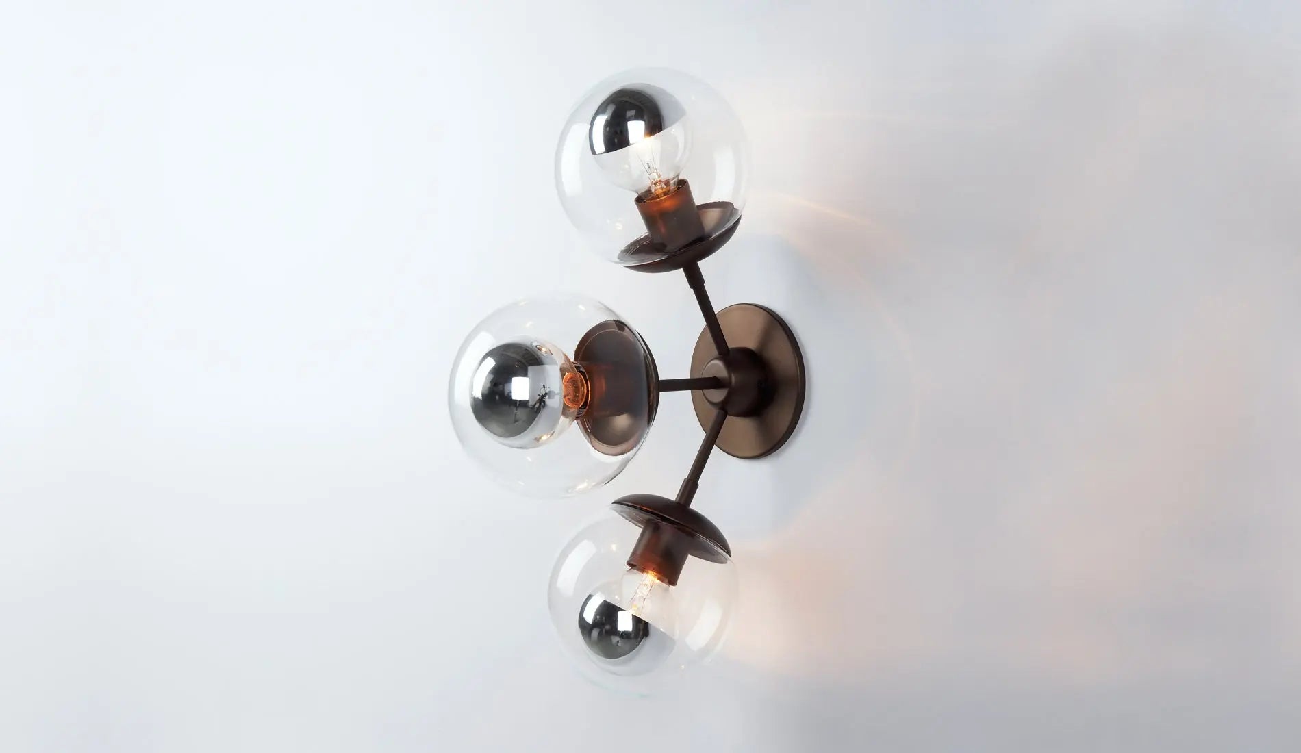 Roll & Hill Modo Sconce 3 Globes 3