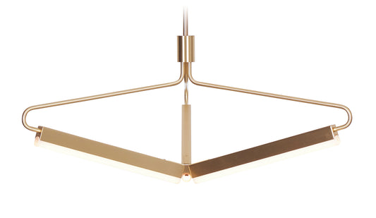 Rubn Angel 3 500 wide chandelier brass