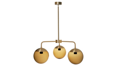 Rubn Lord 3 Chandelier brass brown long