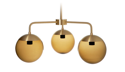 Rubn Lord 3 Chandelier brass brown