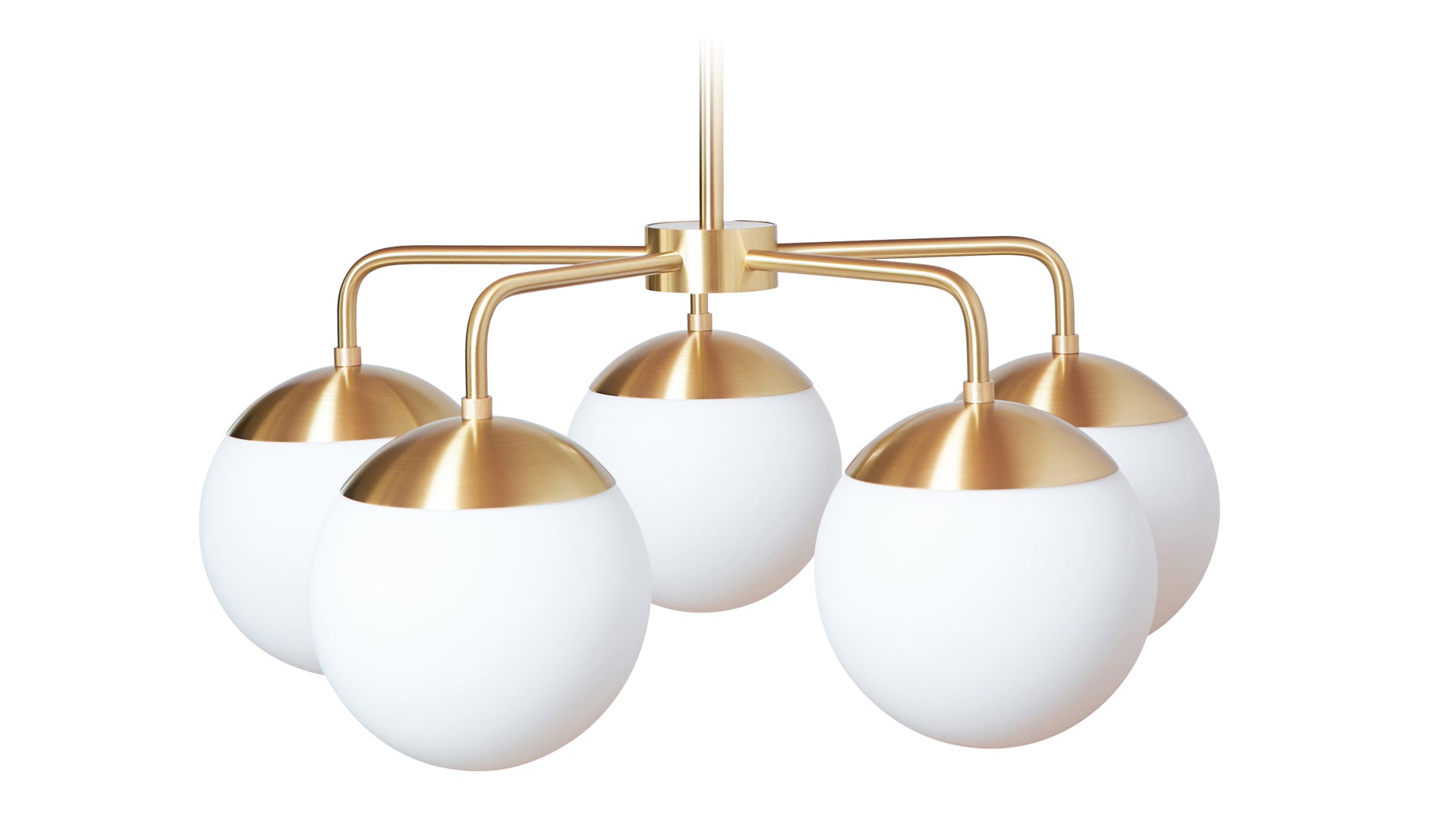 Rubn Lord 5 chandelier brass opal