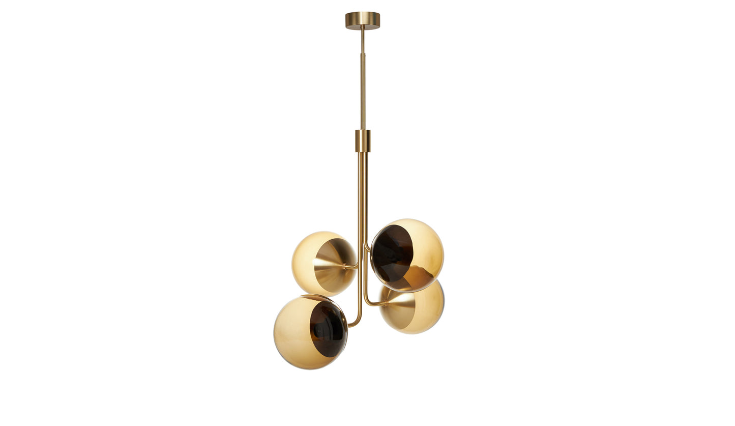 Rubn Lord Bouquet Chandelier | Brass + Brown