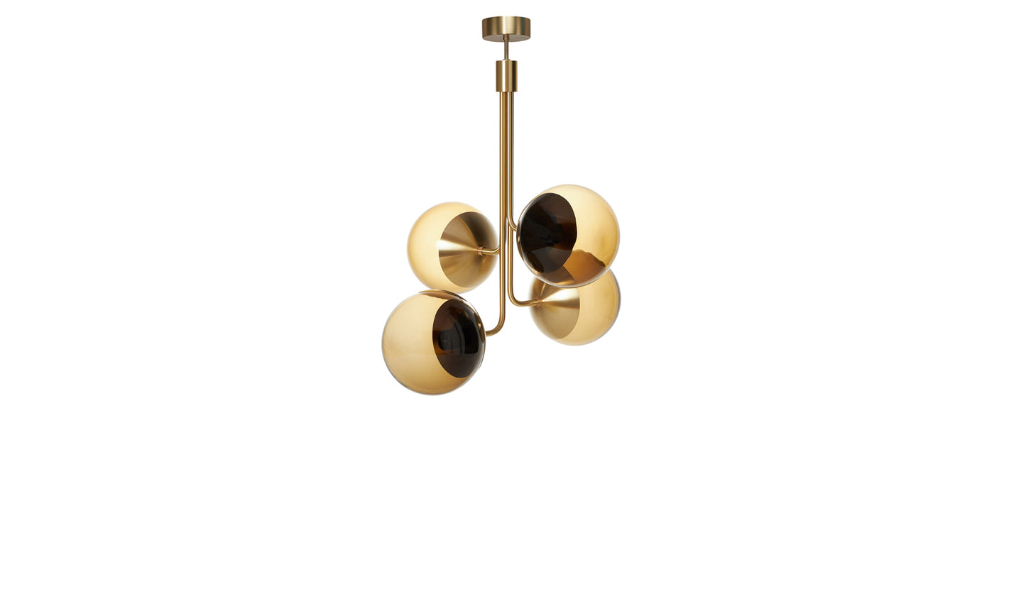 Rubn Lord Bouquet Chandelier | Brass + Brown