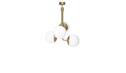 Rubn Lord Bouquet chandelier brass opal short