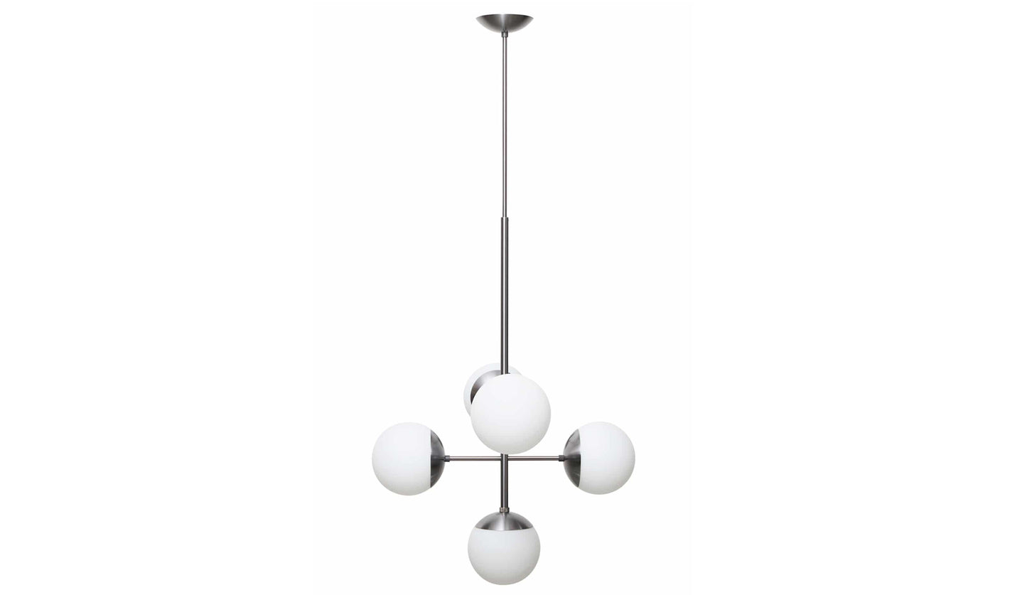 Rubn Lord diva chandelier steel opal