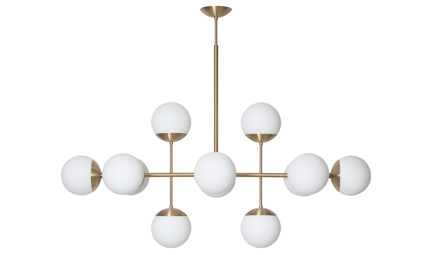 rubn lord grand ballroom chandelier brass opal