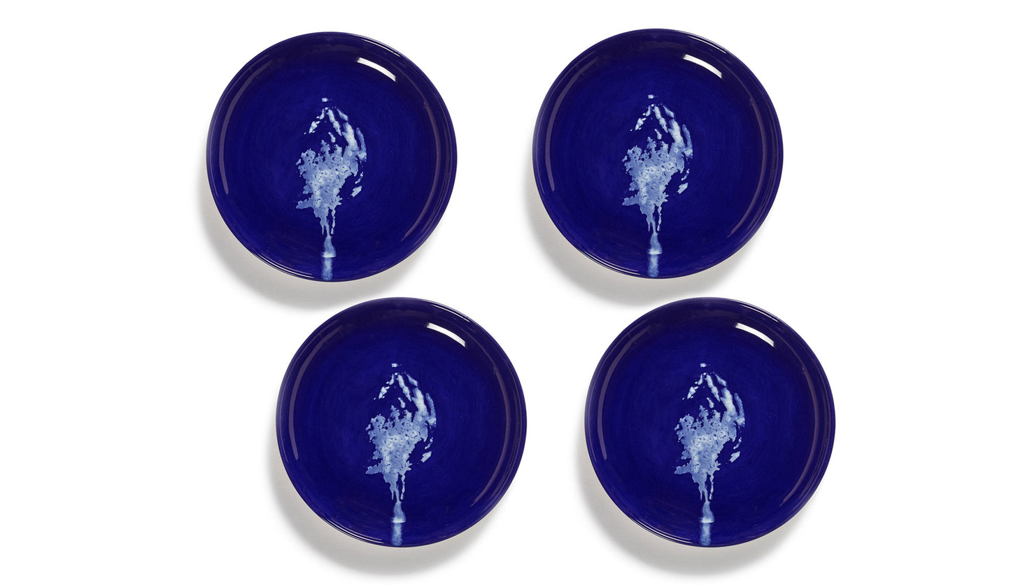 Serax Feast Teller XS 16 cm | Lapis Lazuli - Artichoke White 4er