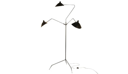 Serge Mouille Lampadaire 3 Bras black