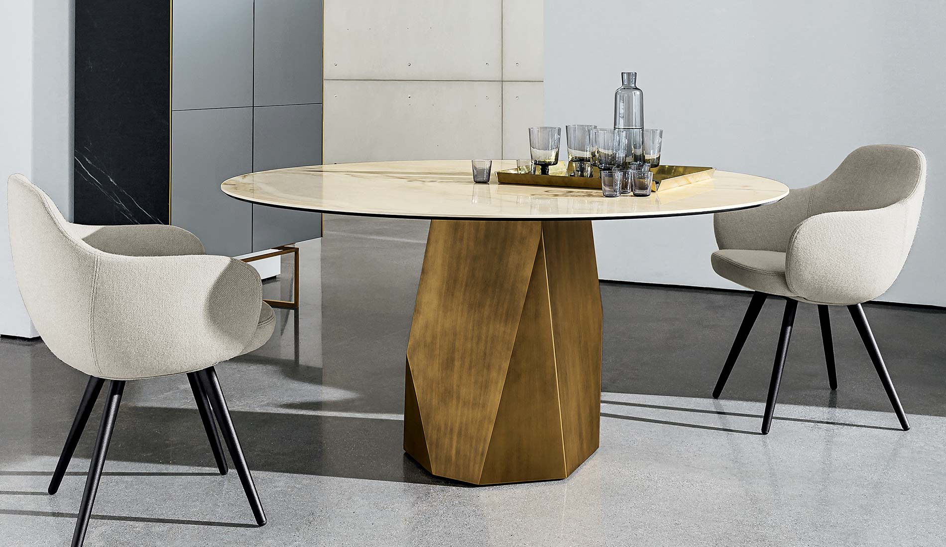 Sovet Deod Tisch Bronze-Keramik Mood