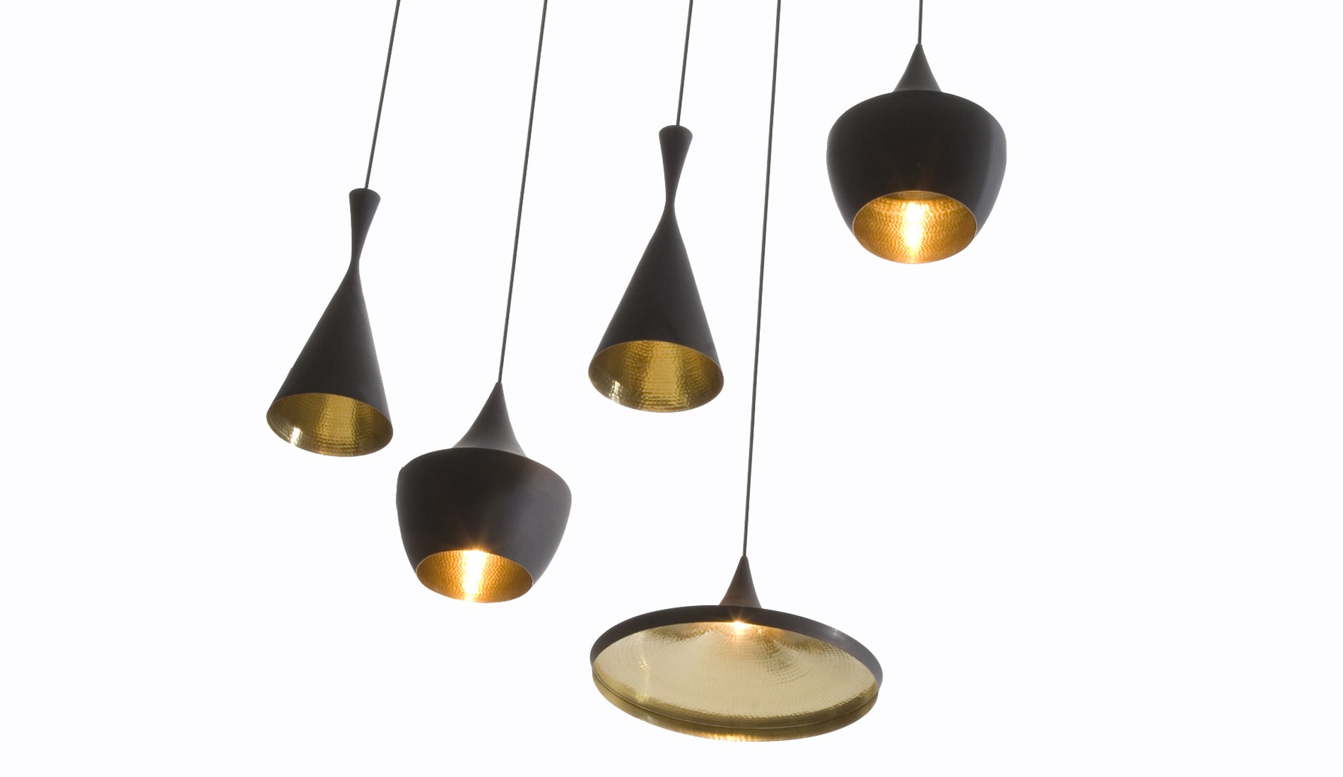 Tom Dixon Beat Shade serie schwarz