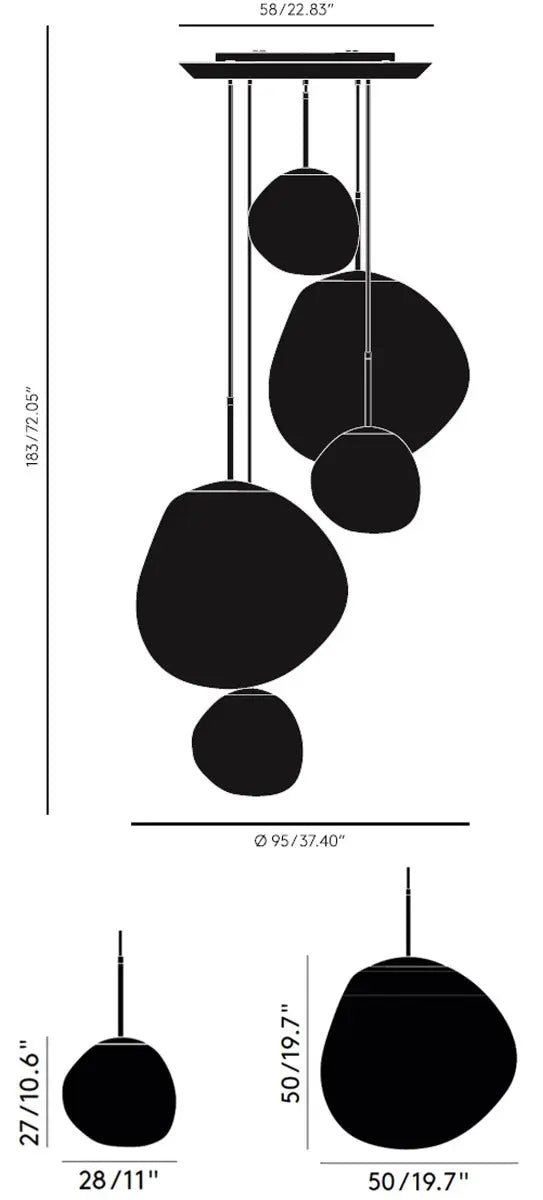 Tom Dixon Melt Large Round LED sketch