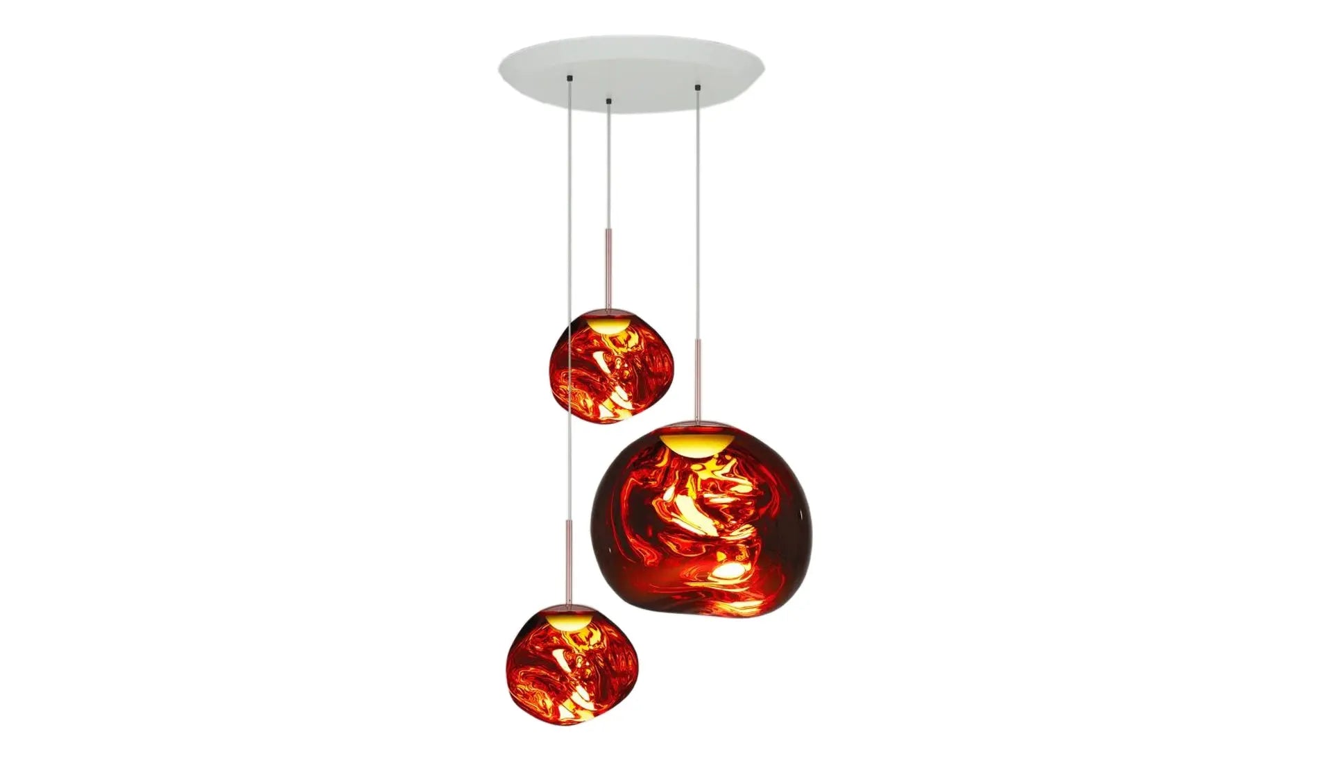 Tom Dixon Melt Trio Round led copper on