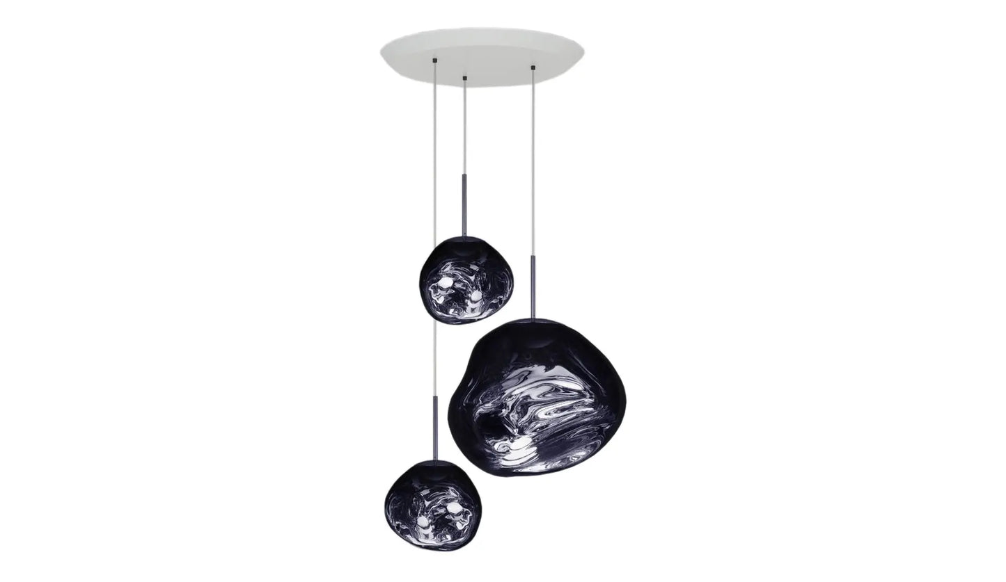 Tom Dixon Melt Trio Round led smoke on