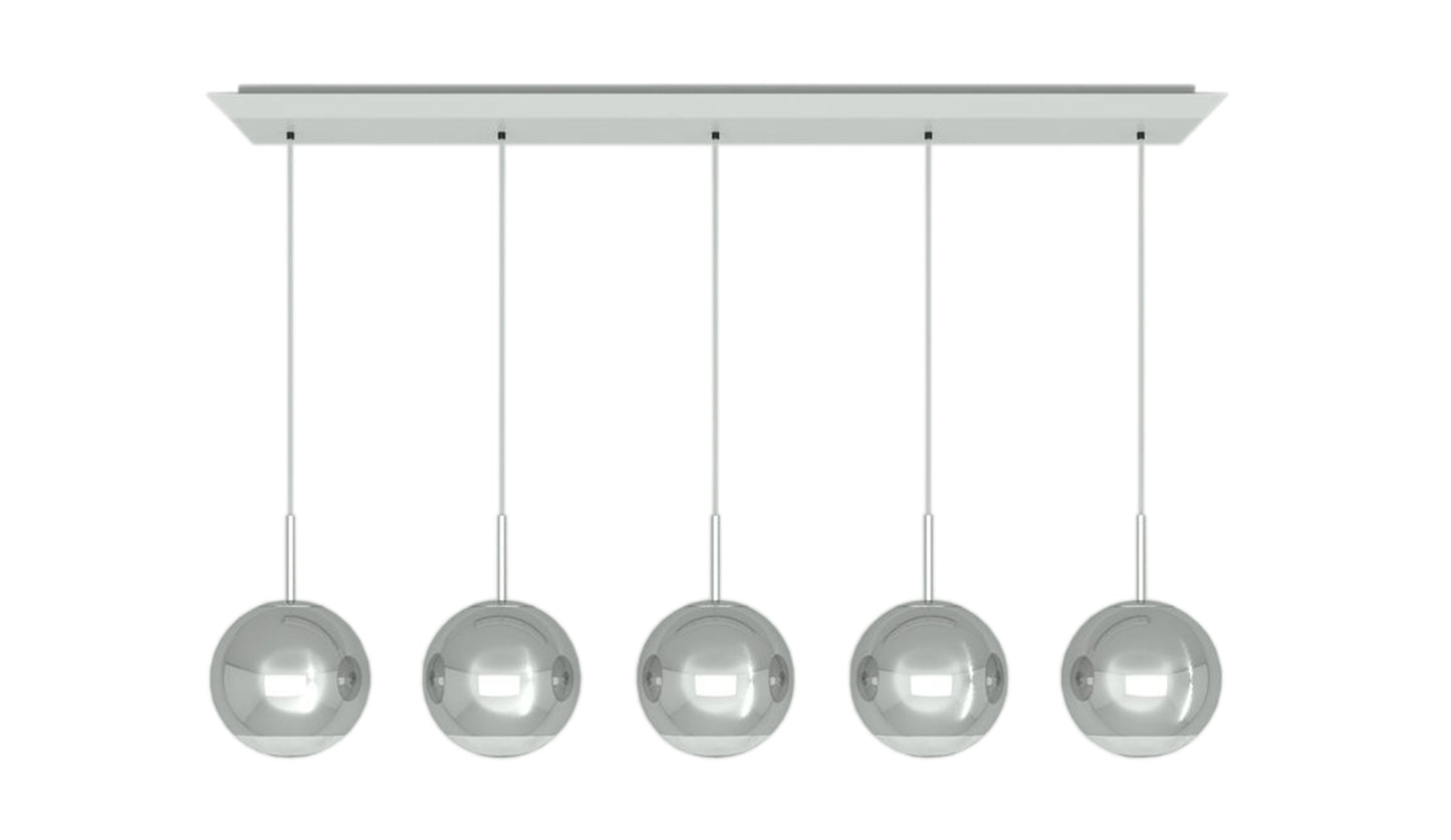 tom dixon mirror ball linear 25cm chrome