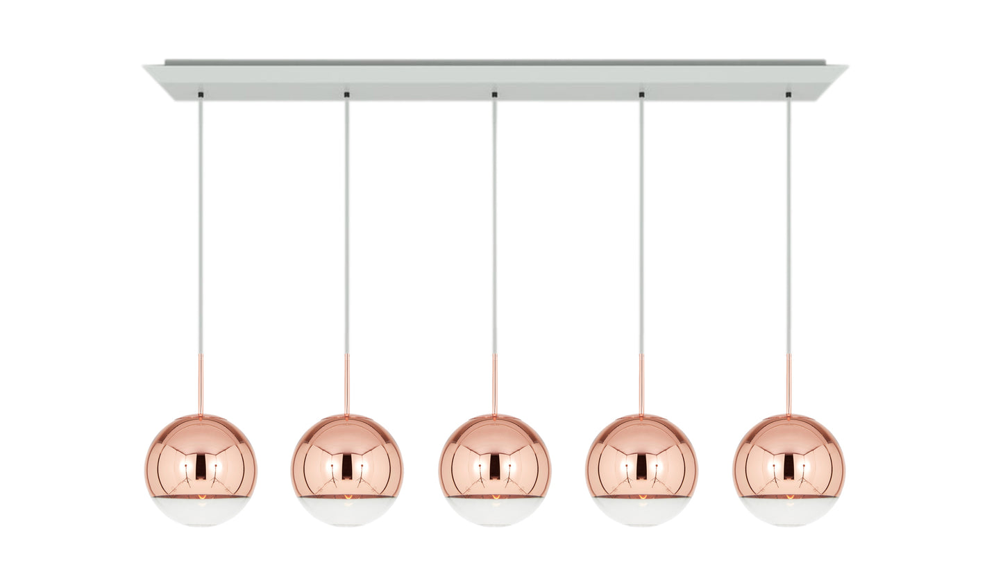 tom dixon mirror ball linear 25cm copper