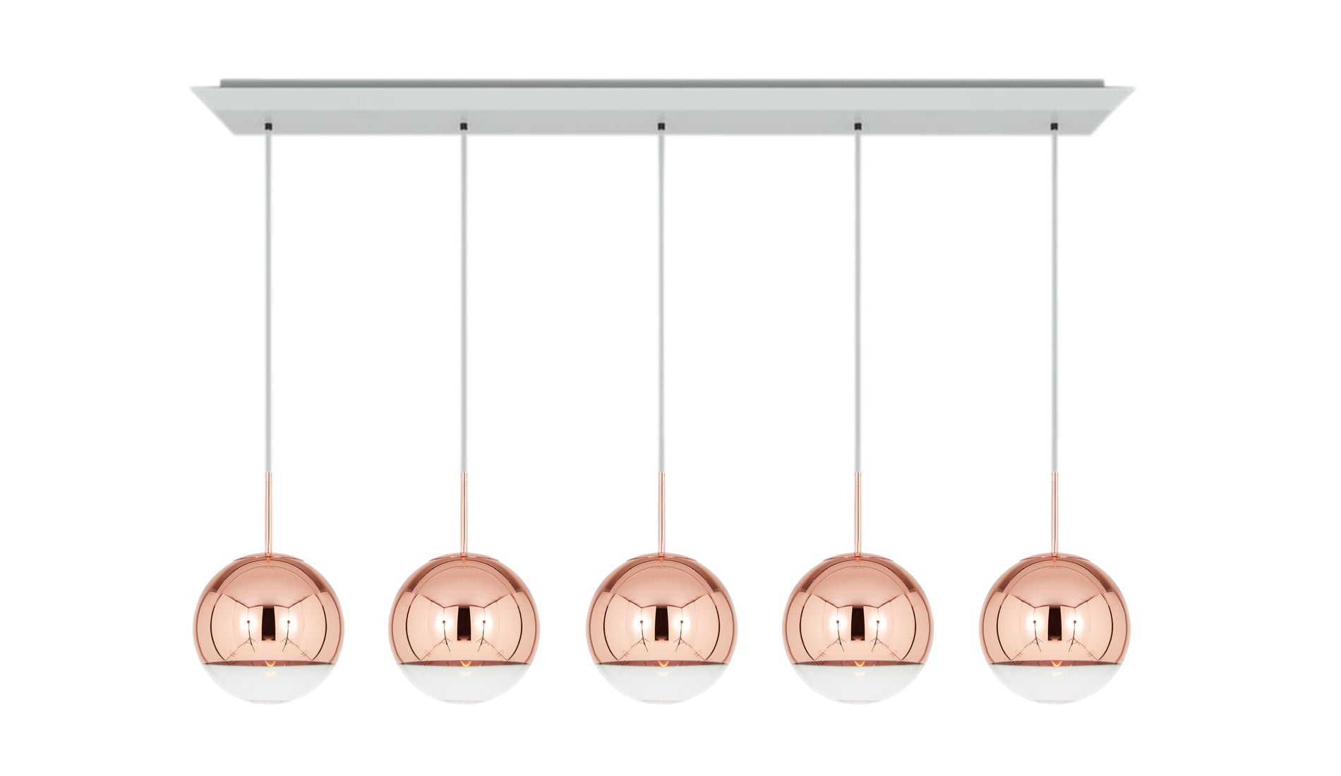 tom dixon mirror ball linear 25cm copper