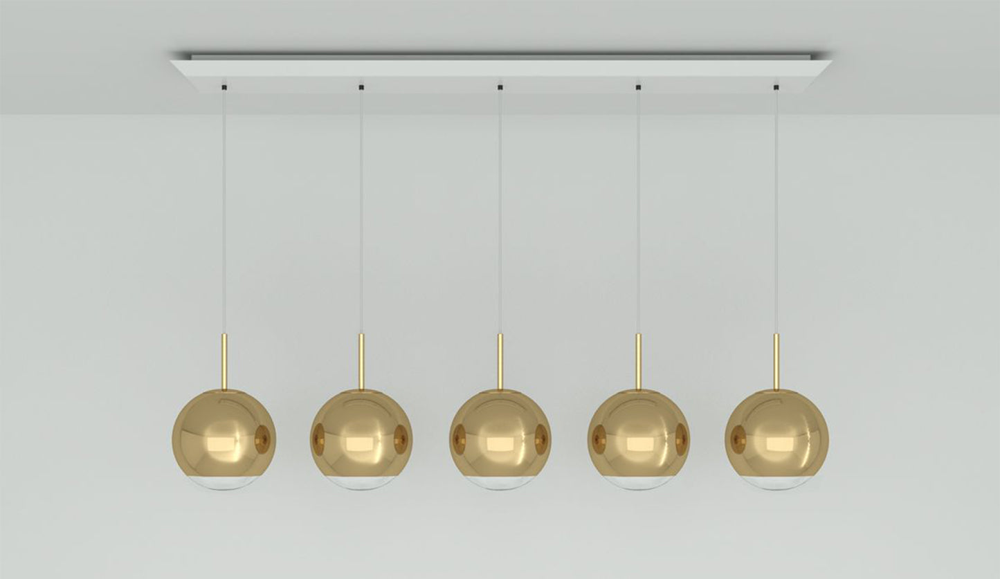 tom dixon mirror ball linear 25cm gold