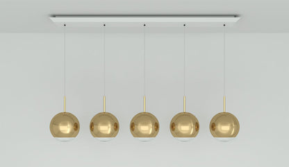 tom dixon mirror ball linear 25cm gold