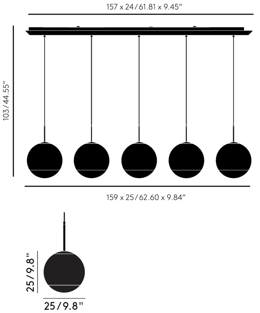 tom dixon mirror ball linear 25cm sketch