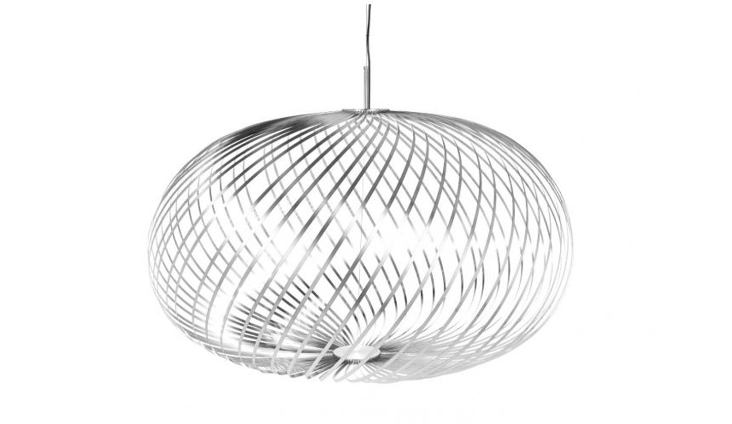 tom dixon spring pendant large silver 3