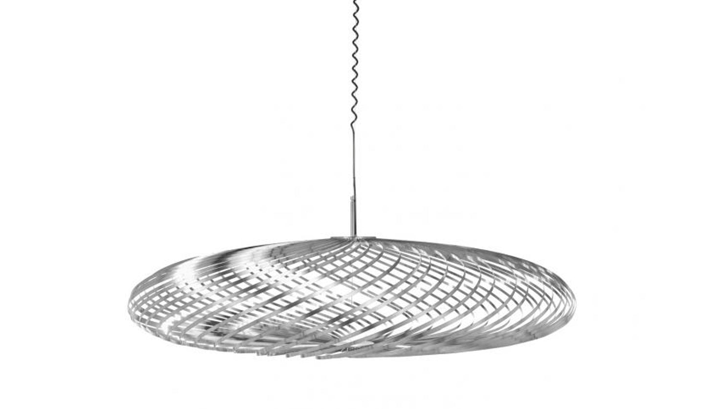 tom dixon spring pendant large silver 2