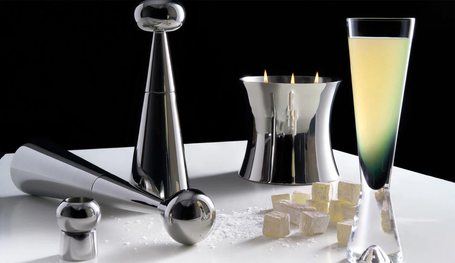 Tom Dixon Tank Champagnergläser schwarz | 2er Set