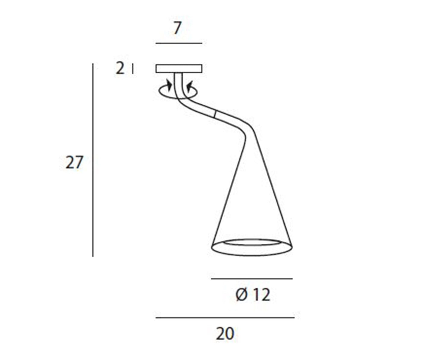 TOOY Gordon 561.71 Deckenleuchte - sketch