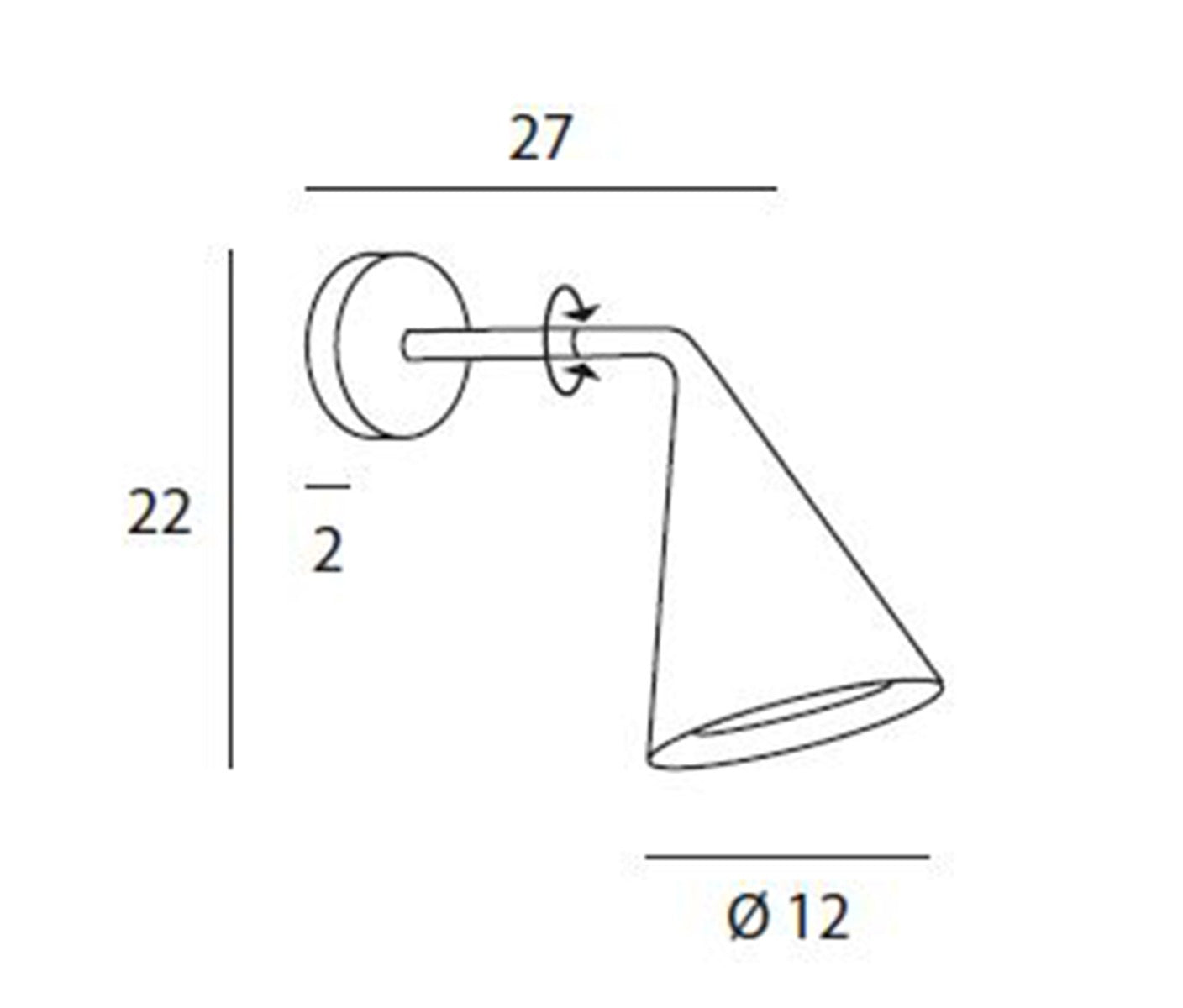 TOOY 561.42 Wandleuchte - sketch