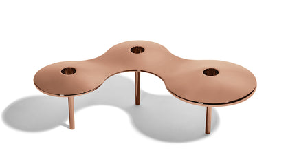 zaha hadid design cell candle holder rose gold large