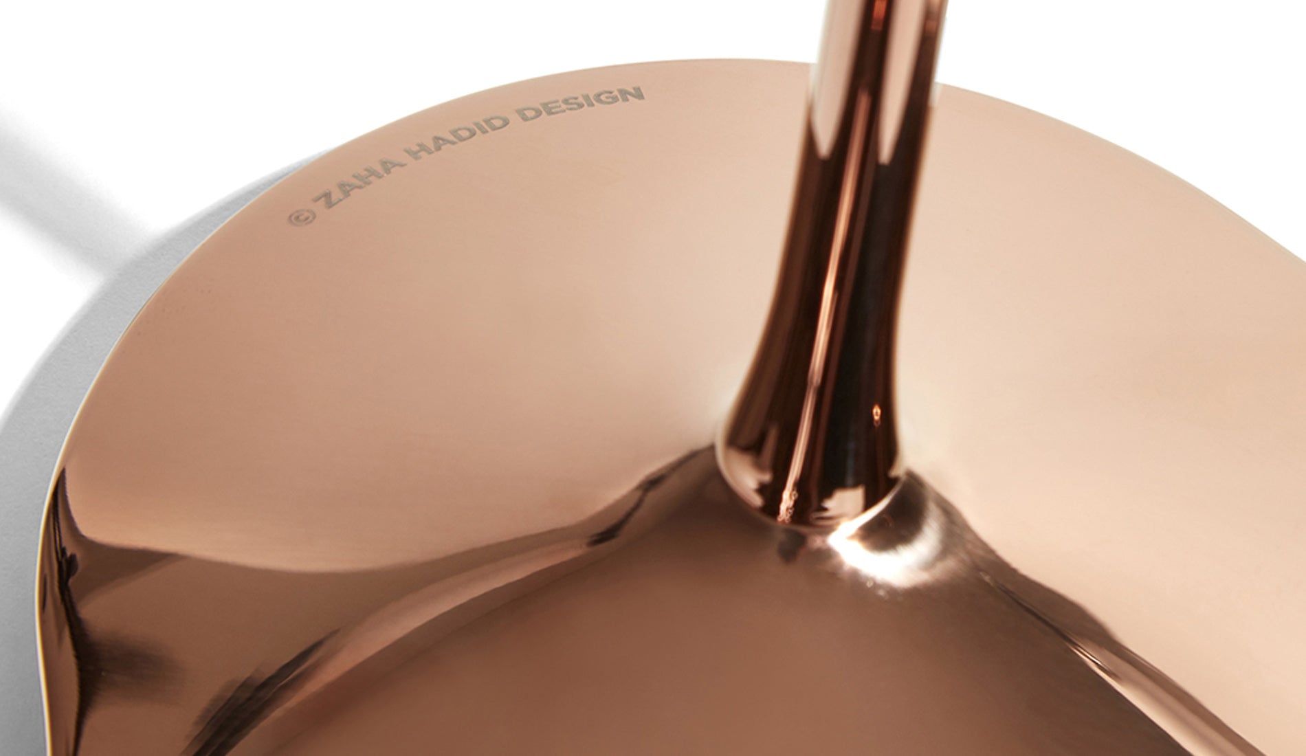 zaha hadid design cell candle holder rose gold large detail