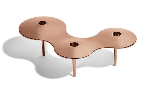 zaha hadid design cell candle holder rose gold large