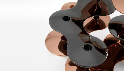 zaha hadid design cell candle holder rose gold large group