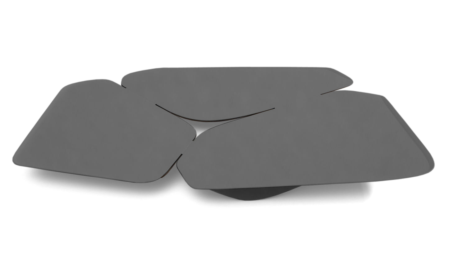 zaha hadid design hew serving tray silver